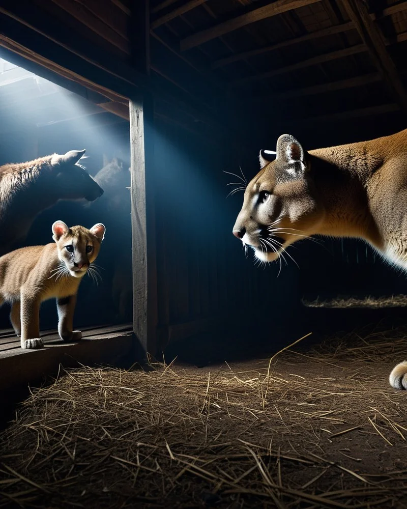After that I went to a shed on my own and there was a mountain lion cub being attacked by three wild pigs. I talked to the leader of the pigs and he said to leave them alone and they wouldn't hurt anyone but the cub. They had already killed the mother. I wanted to keep the cub but I let them keep it for now. I got into a building and some people were in it with a bunch of big dogs. I thought about telling them to let the dogs go get the pigs but since the pigs and I had already come to an agreement I told them to keep the dogs inside because there's wood pigs around. 