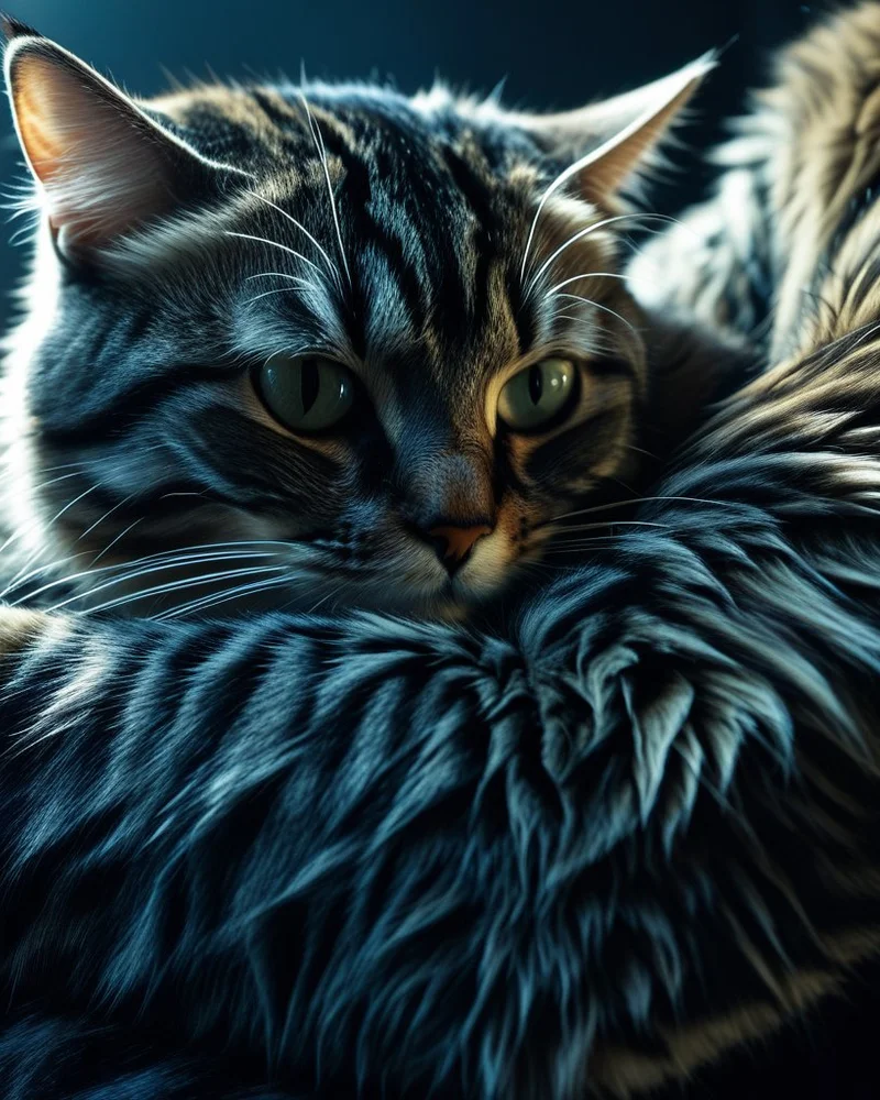 I dreamt that my cat was hugging my right arm so hard that it left an indentation