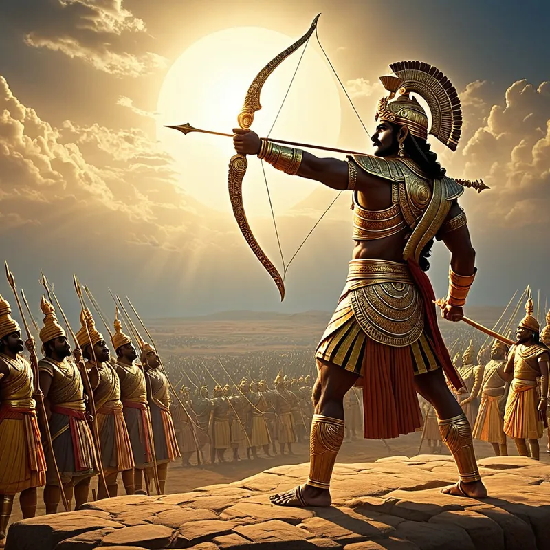 Arjuna's Gandiva bow Myth Meaning & Symbolism