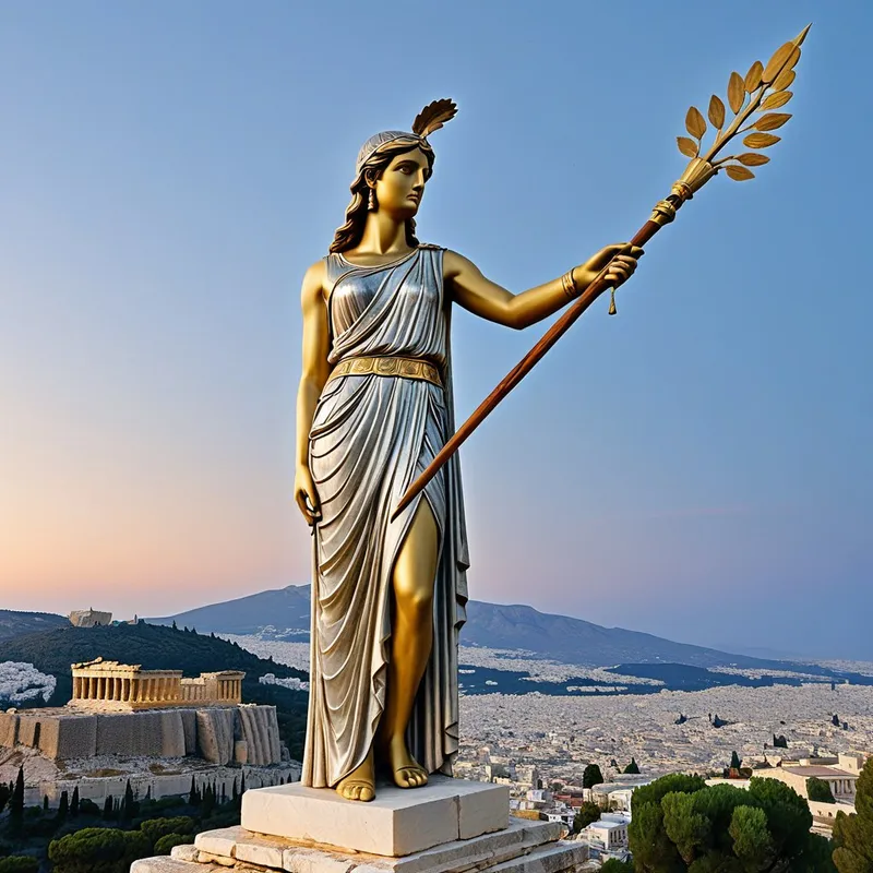 Athena's Olivewood Spear Myth Meaning & Symbolism
