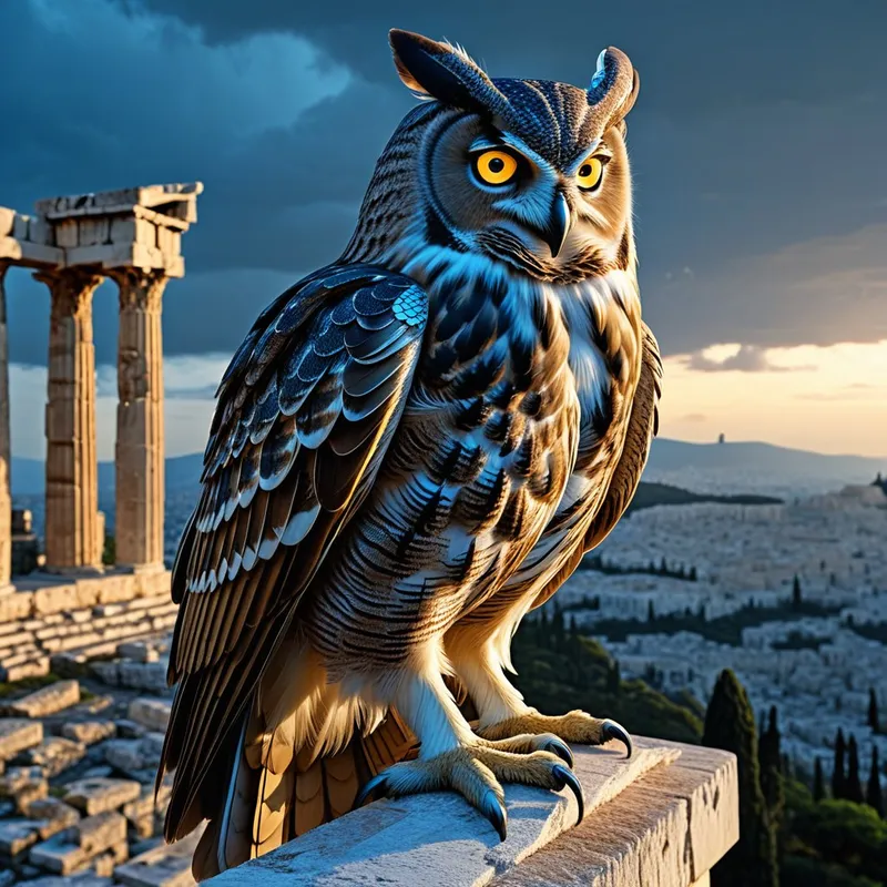 Athena's Owl - Greek goddess o Myth Meaning & Symbolism