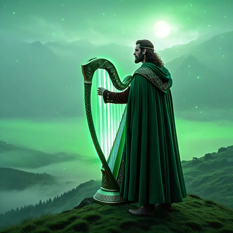 Bards' Harp Myth Meaning & Symbolism