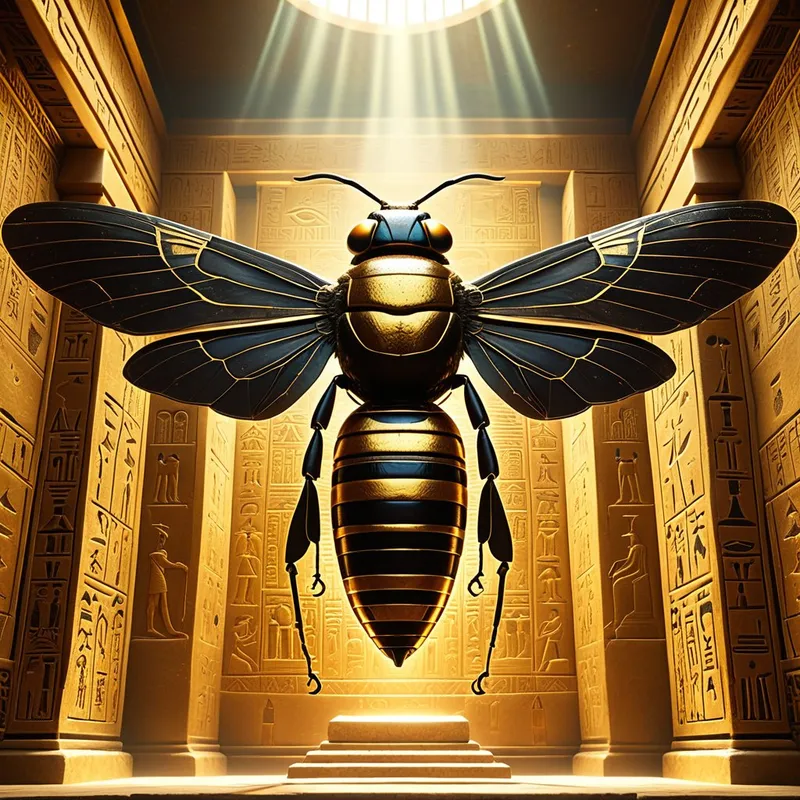 Bee Hieroglyph Myth Meaning & Symbolism