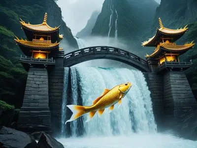 Carp Leaping the Dragon Gate Myth Meaning & Symbolism