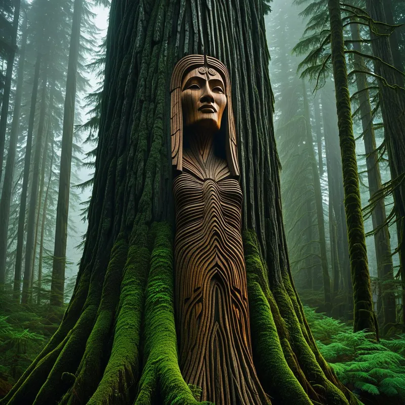 Cedar Woman Myth Meaning & Symbolism