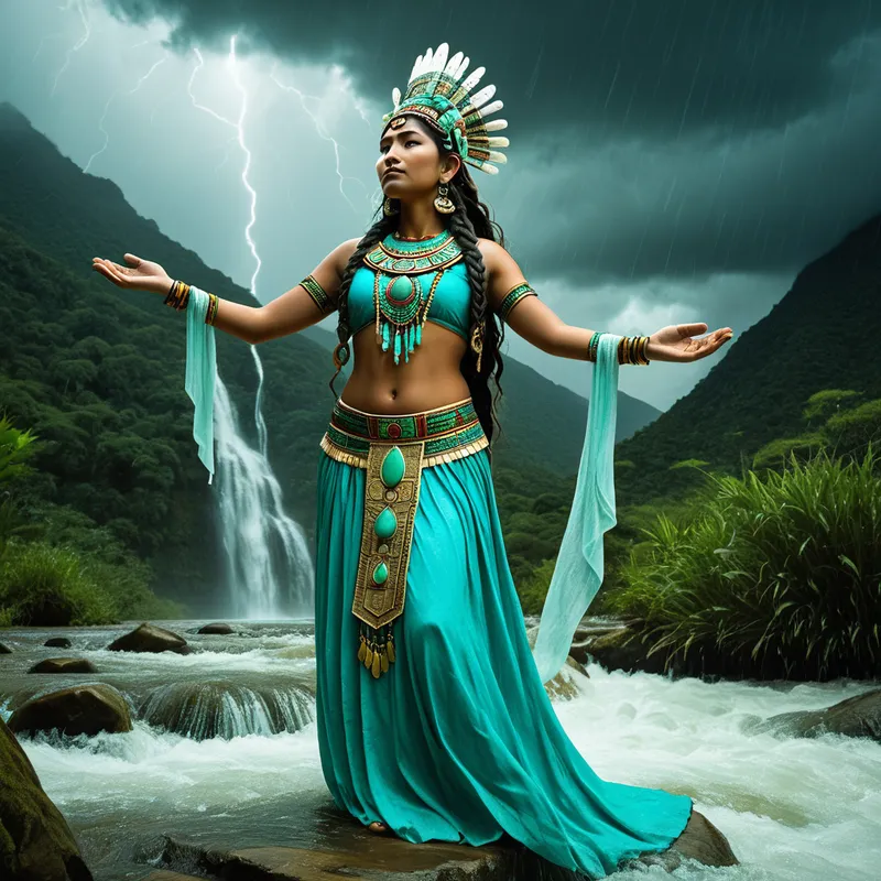 Chalchiuhtlicue Jade Skirt Goddess Myth Meaning & Symbolism