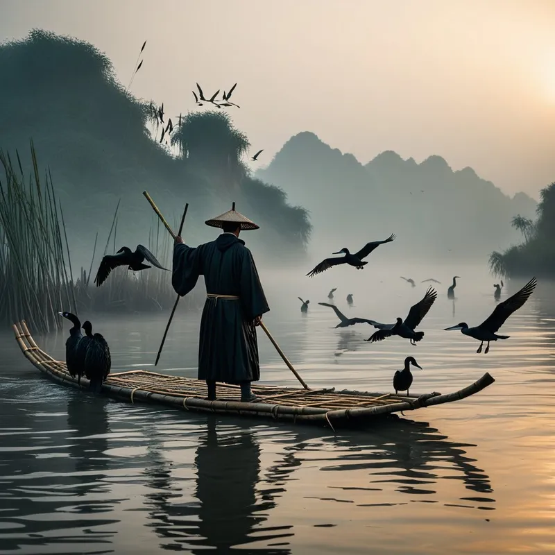 Cormorant Fishermen Myth Meaning & Symbolism