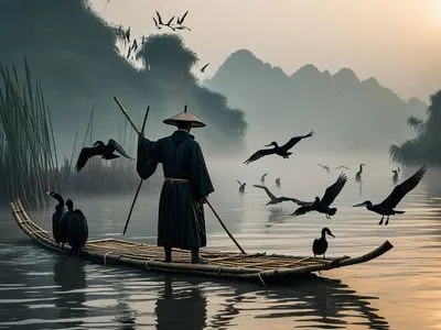Cormorant Fishermen Myth Meaning & Symbolism