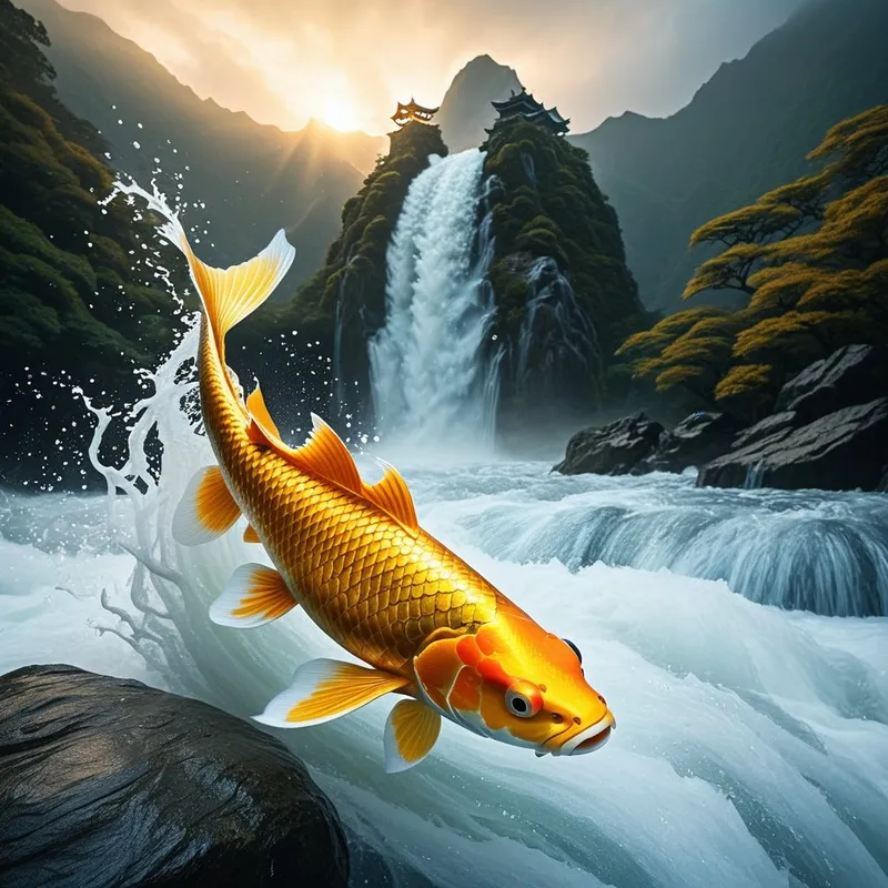 Dragon Gate Koi Myth Meaning & Symbolism