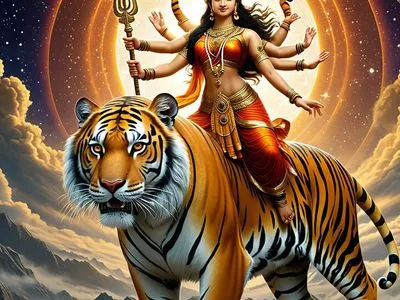 Durga's Tiger Myth Meaning & Symbolism