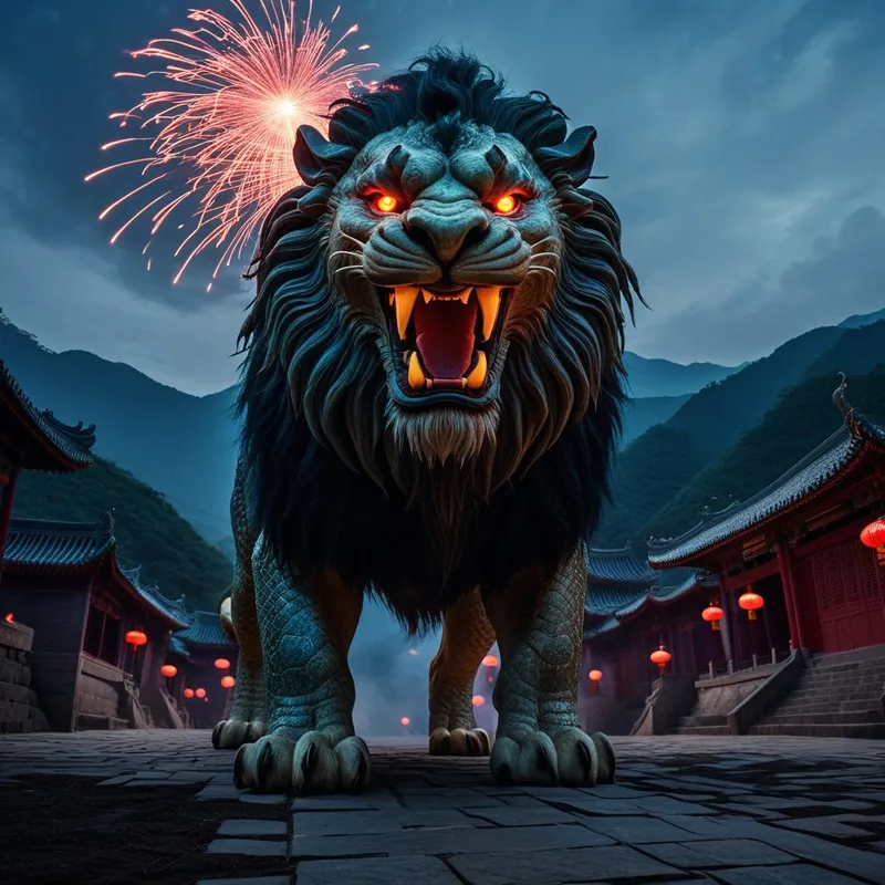 Firecrackers in Nian legend Myth Meaning & Symbolism