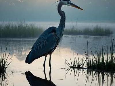 Great Blue Heron Myth Meaning & Symbolism