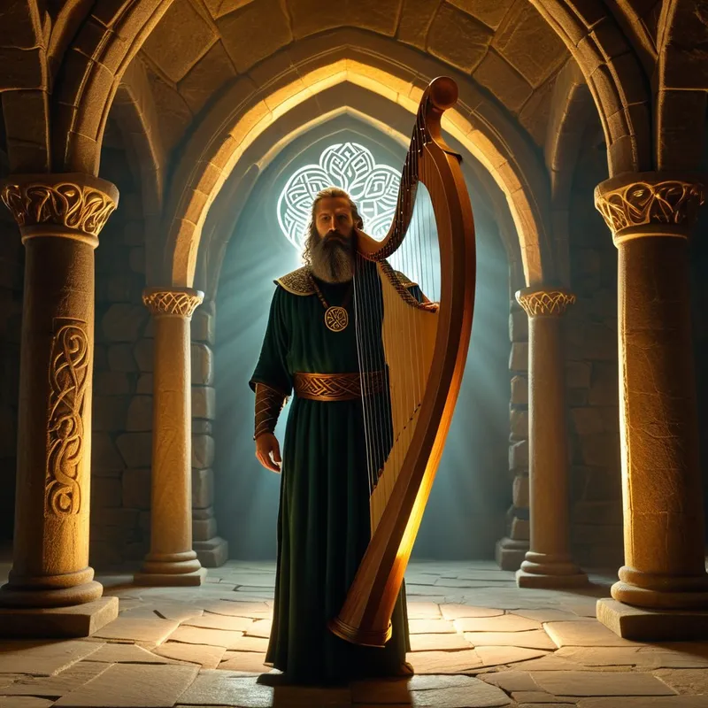 Harp of Dagda Myth Meaning & Symbolism