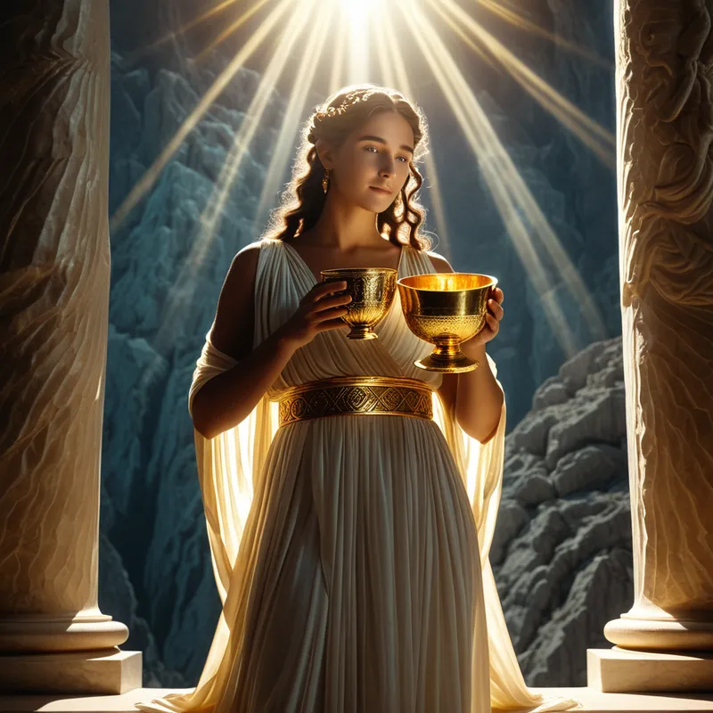 Hebe's nectar cup Myth Meaning & Symbolism