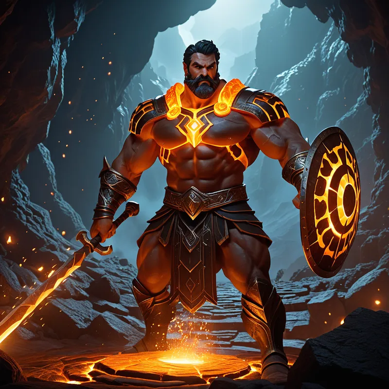 Hephaestus' forge beneath Moun Myth Meaning & Symbolism