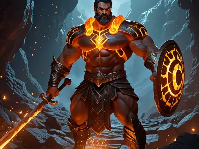 Hephaestus' forge beneath Moun Myth Meaning & Symbolism