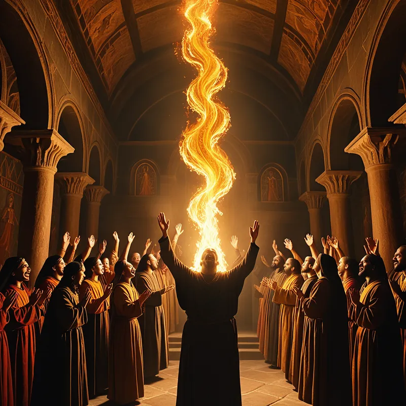 Holy Spirit as Tongues of Fire Myth Meaning & Symbolism