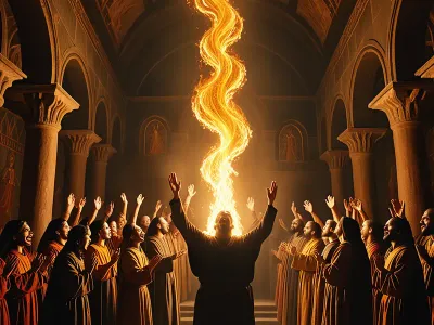 Holy Spirit as Tongues of Fire Myth Meaning & Symbolism