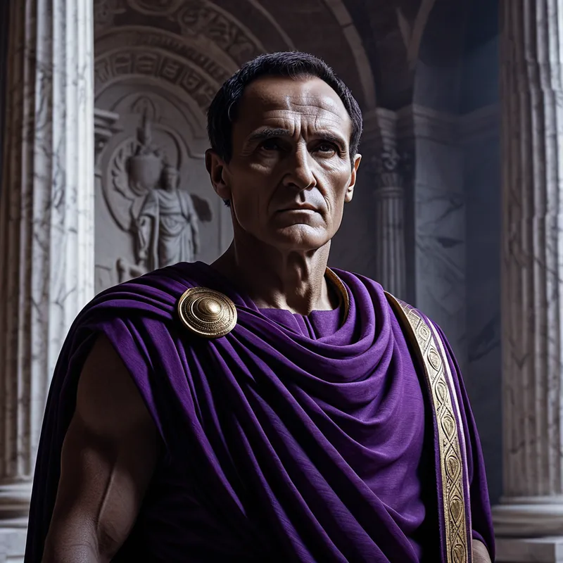 Julius Caesar's Purple Toga Myth Meaning & Symbolism