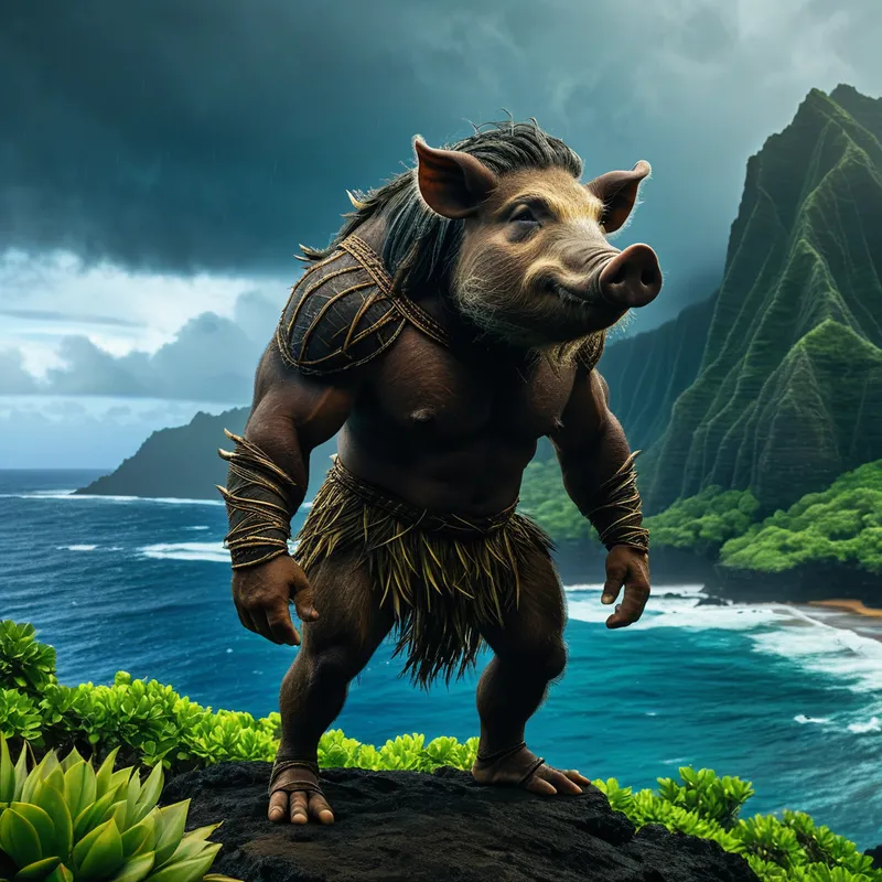 Kamapua'a the Pig God Myth Meaning & Symbolism