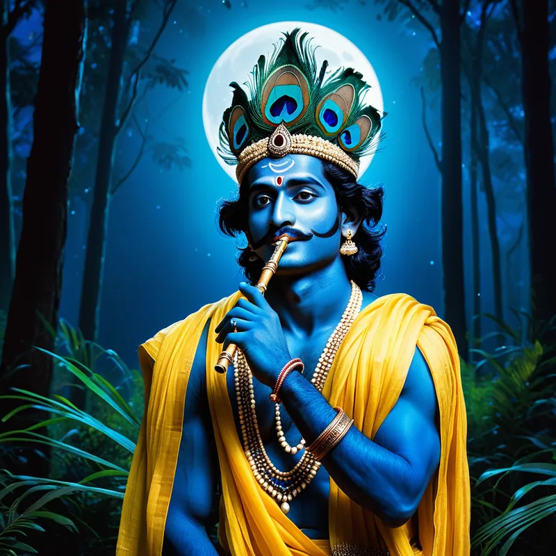 Krishna's Blue Myth Meaning & Symbolism