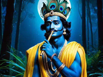 Krishna's Blue Myth Meaning & Symbolism