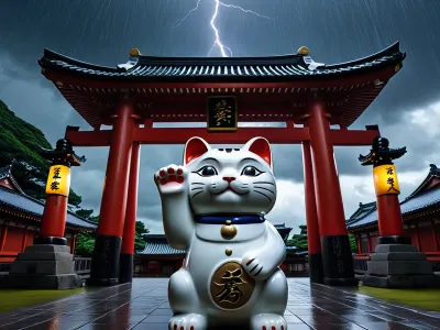 Maneki-neko Myth Meaning & Symbolism