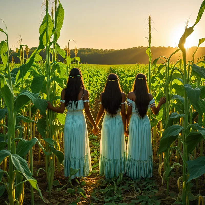 Mats of the Three Sisters Myth Meaning & Symbolism