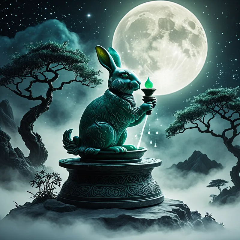 Moon Rabbit/Hare Myth Meaning & Symbolism