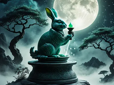 Moon Rabbit/Hare Myth Meaning & Symbolism
