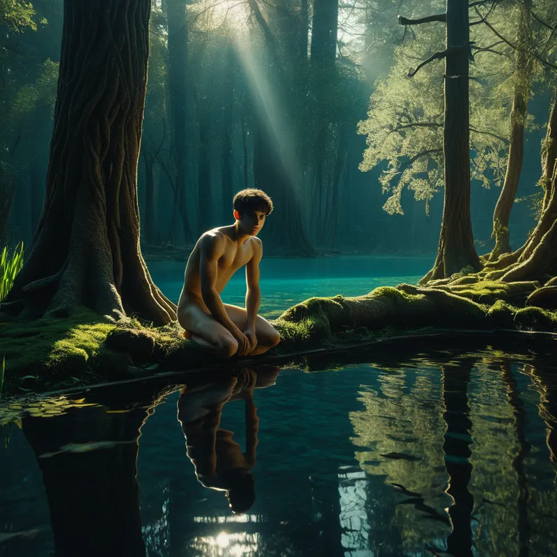 Narcissus at the pool - the or Myth Meaning & Symbolism