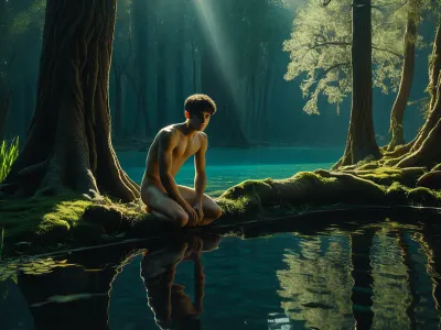 Narcissus at the pool - the or Myth Meaning & Symbolism