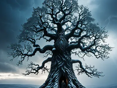 Odin hanging on Yggdrasil Myth Meaning & Symbolism