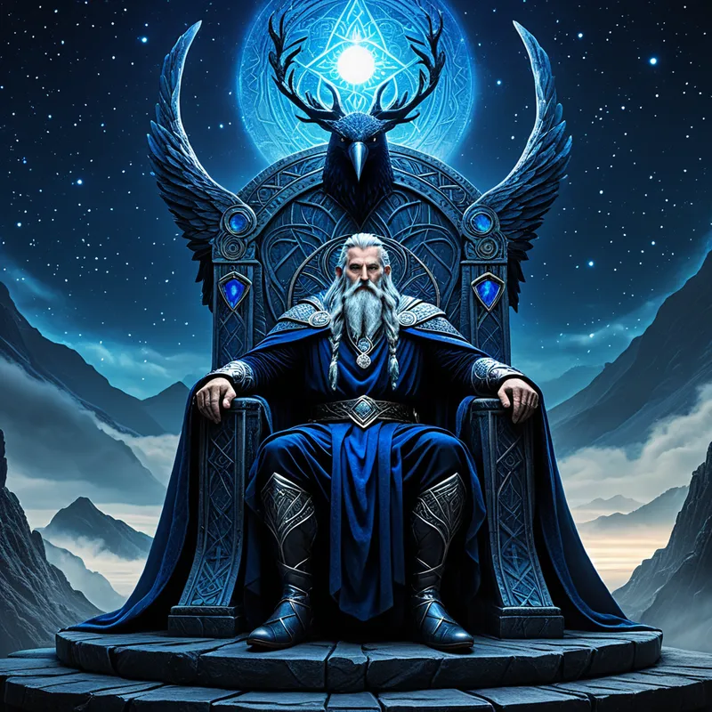 Odin on Hlidskjalf Myth Meaning & Symbolism