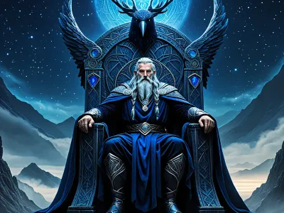 Odin on Hlidskjalf Myth Meaning & Symbolism