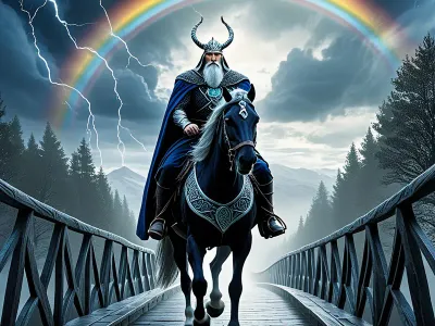 Odin on Sleipnir Myth Meaning & Symbolism