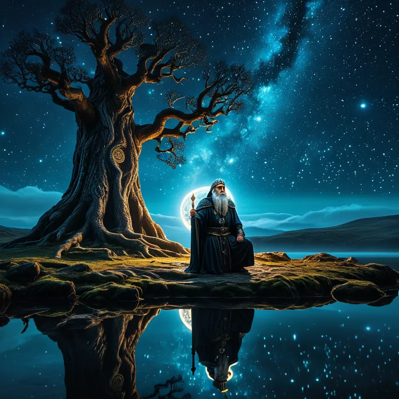 Odin's Eye at Mímir's Well Myth Meaning & Symbolism