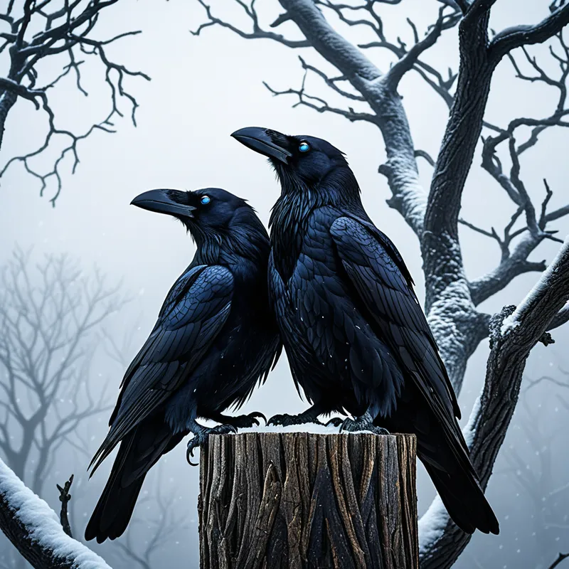 Odin's Ravens, Huginn and Muninn Myth Meaning & Symbolism
