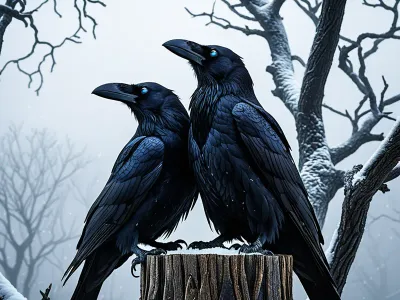 Odin's Ravens, Huginn and Muninn Myth Meaning & Symbolism