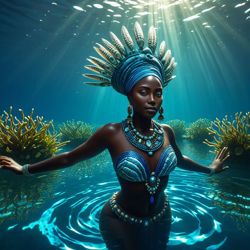 Olosa Goddess of Lagoons Myth Meaning & Symbolism