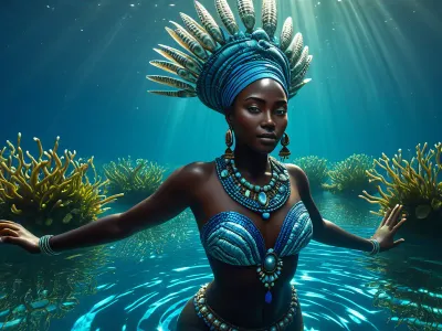 Olosa Goddess of Lagoons Myth Meaning & Symbolism