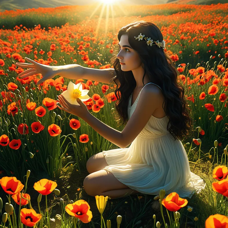 Persephone's Flowers Myth Meaning & Symbolism