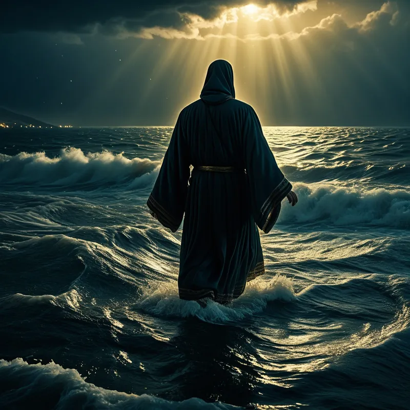 Peter walking on water Myth Meaning & Symbolism