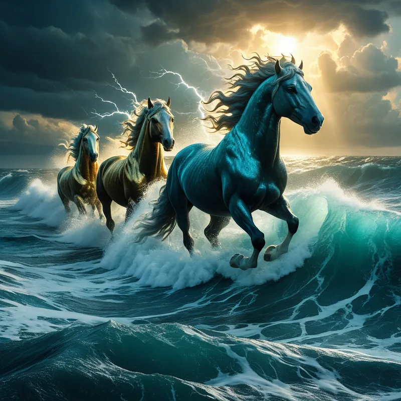 Poseidon's Horses Myth Meaning & Symbolism