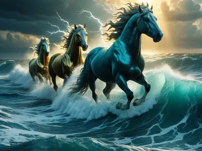 Poseidon's Horses Myth Meaning & Symbolism