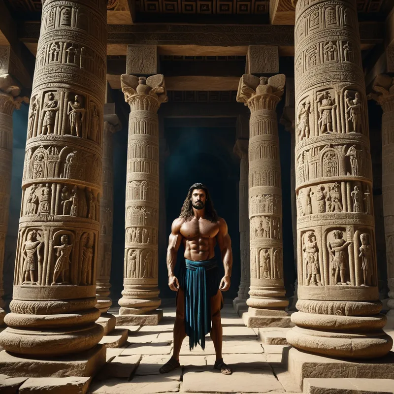 Samson and the Temple Pillars Myth Meaning & Symbolism