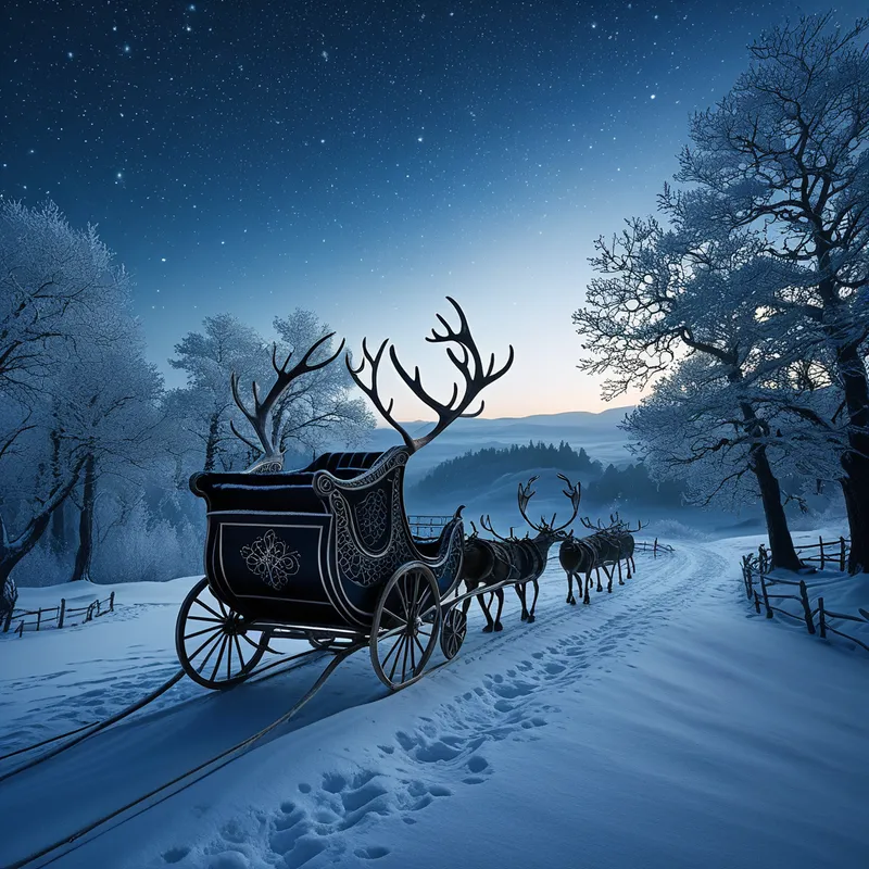 Santa Claus's Sleigh Myth Meaning & Symbolism