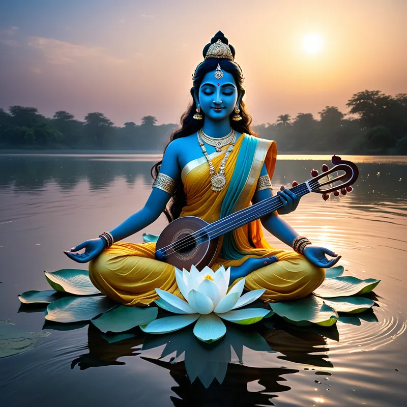 Saraswati's River Myth Meaning & Symbolism