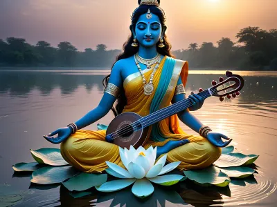 Saraswati's River Myth Meaning & Symbolism