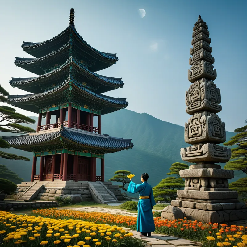 Seokga and Mireuk Creation Contest Myth Meaning & Symbolism